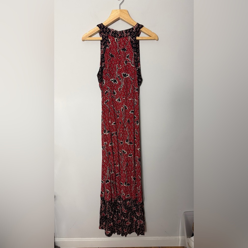 Fat Face Maxi Dress Long High Neck Printed Sleeveless Size 10 243 - Picture 10 of 10